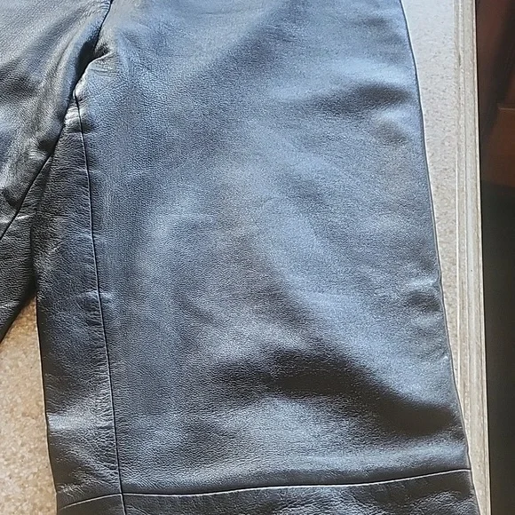 Cache Leather Pants Black Butter Soft Fully Lined Size 4 - Picture 9 of 15